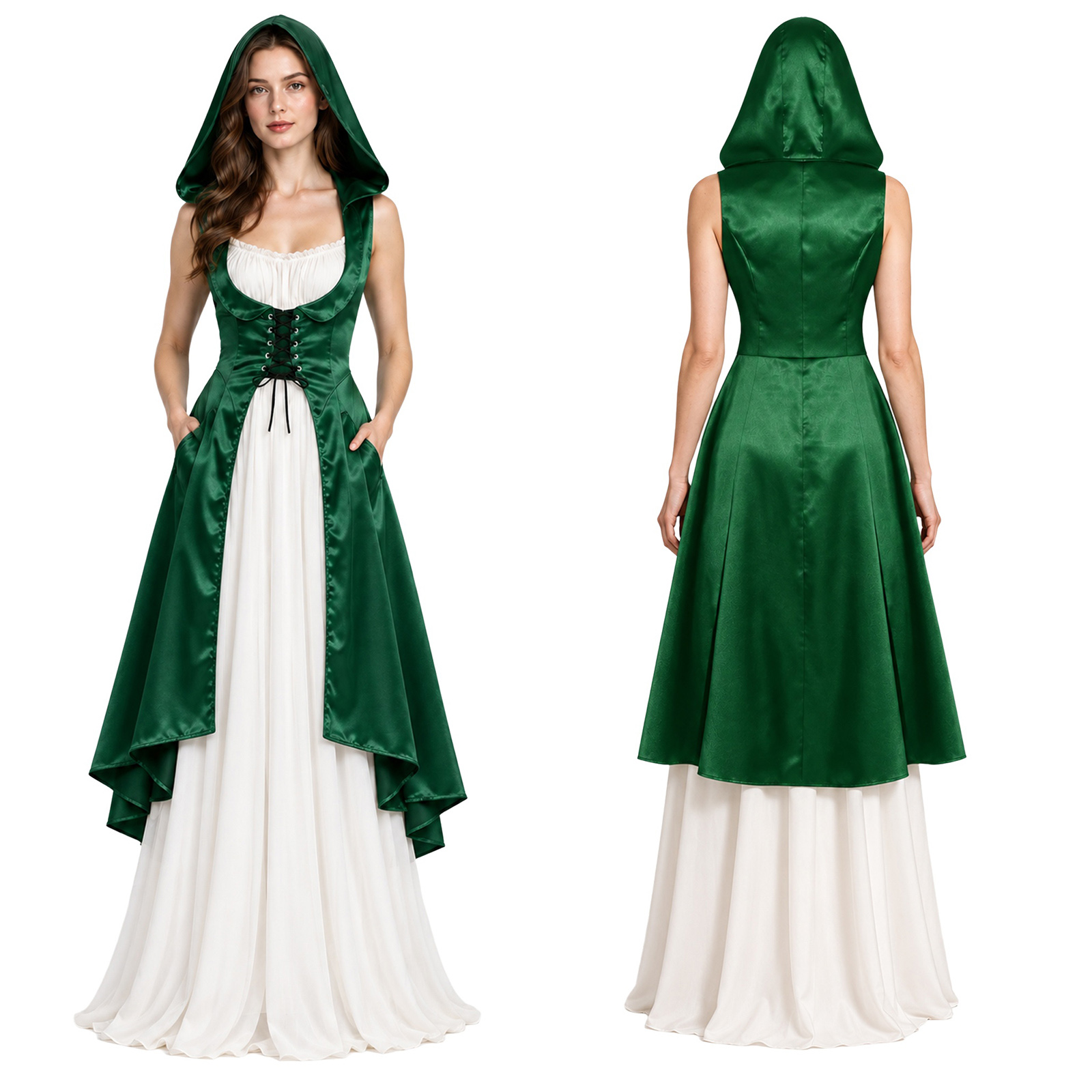 Medieval Renaissance Dress Women - فستان نسائي بتصميم العصور الوسطى وعصر