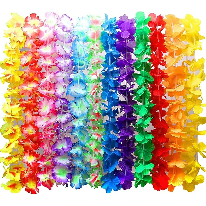 Glow In The Dark Party Glasses - 6/12/24 قطعة من قلادات الزهور الهاواية