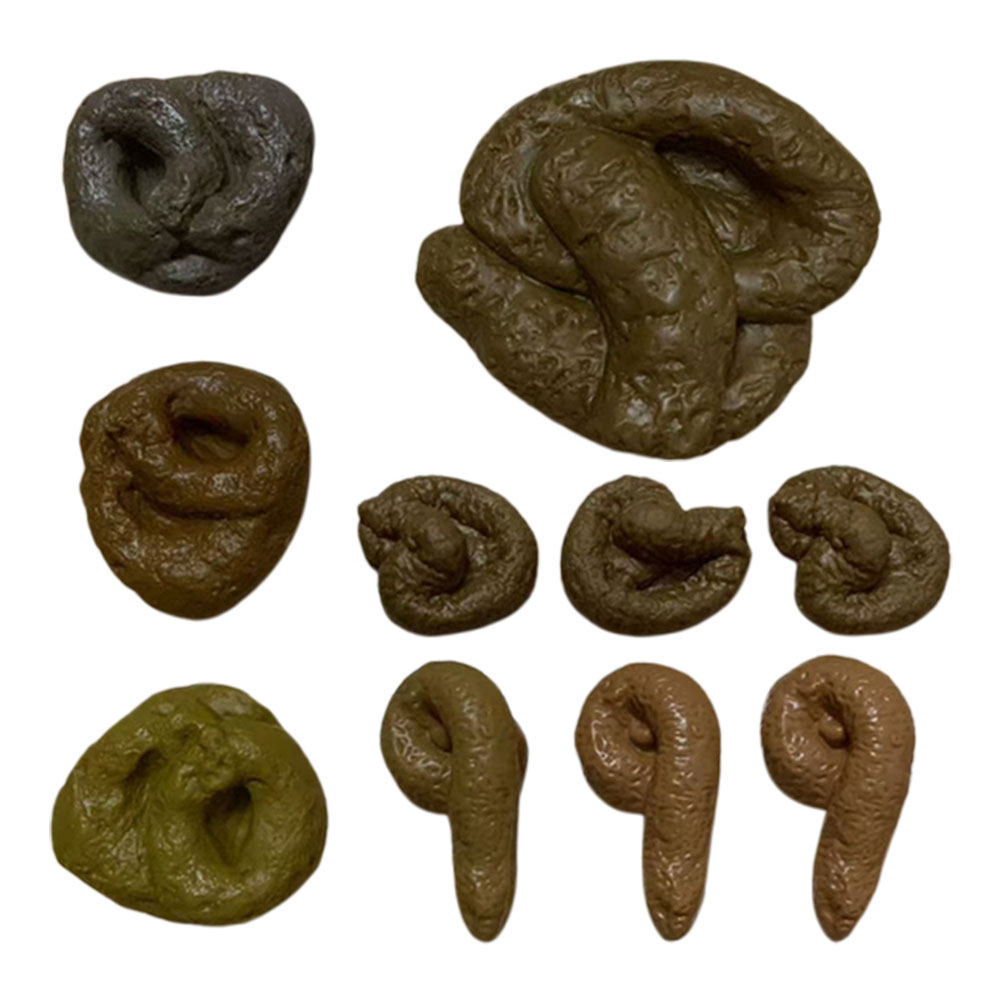 Fake Poop Gag Gift - 10 قطع من فضلات الحيوانات الاصطناعية
