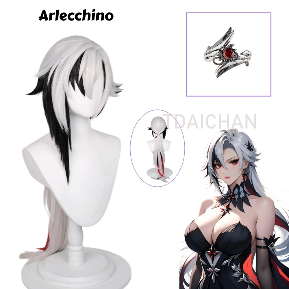 Anime Cosplay Wig Heat Resistant - شعر مستعار تنكري طويل من جينشين