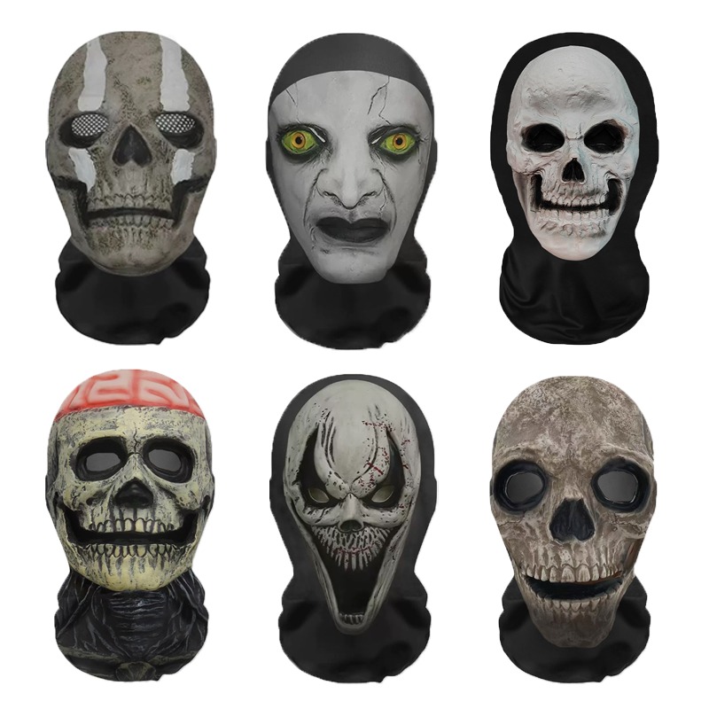 Led Purge Mask Halloween - هالوين شبح الوجه 3D قناع بالاكلافا