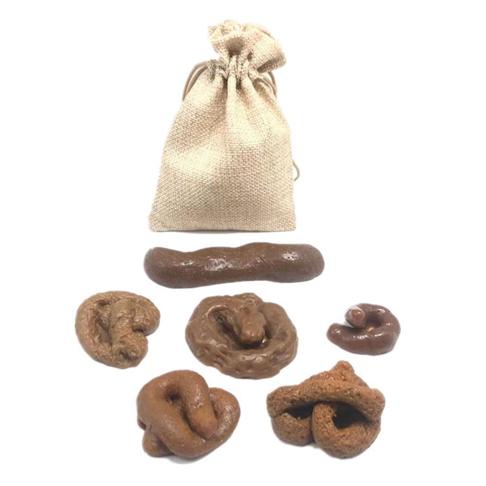 Fake Poop Gag Gift - 6 قطع من فضلات الحيوانات الواقعية
