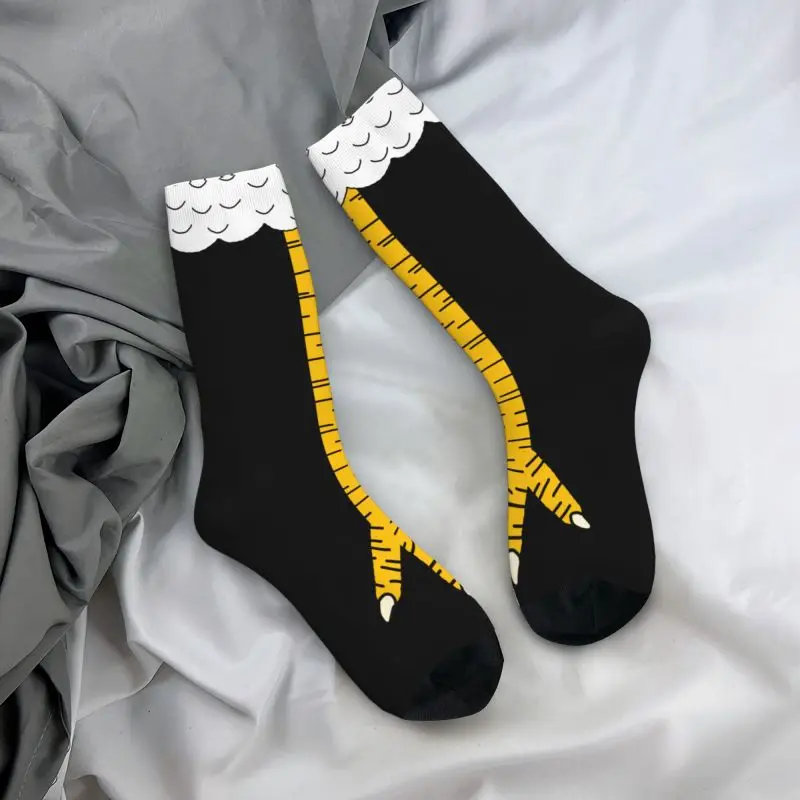 جوارب طاقم مخالب حيوانات بطباع - مراجعة Funny Chicken Leg Socks وسعره