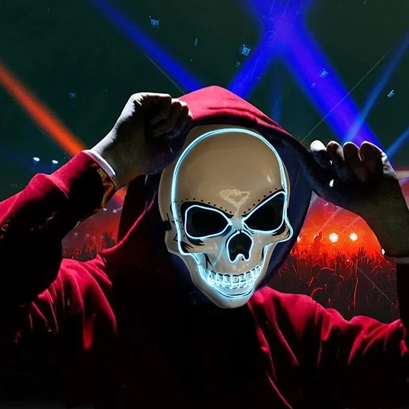قناع تنقية الهالوين للبالغين،  - مراجعة Led Purge Mask Halloween وسعره