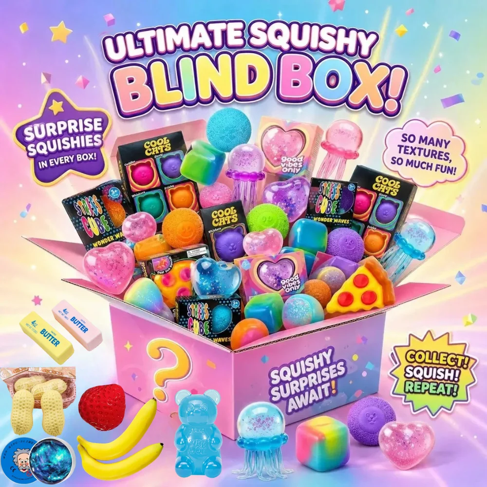 صندوق مفاجآت سكويشي، مجموعة أل - مراجعة Novelty Gifts وسعره