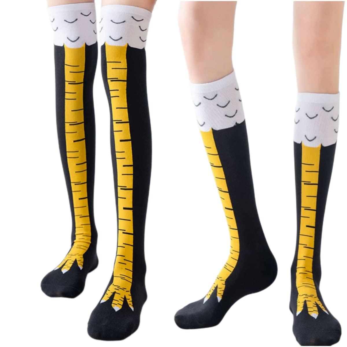 النساء الفخذ العليا جوارب أقدا - مراجعة Funny Chicken Leg Socks وسعره