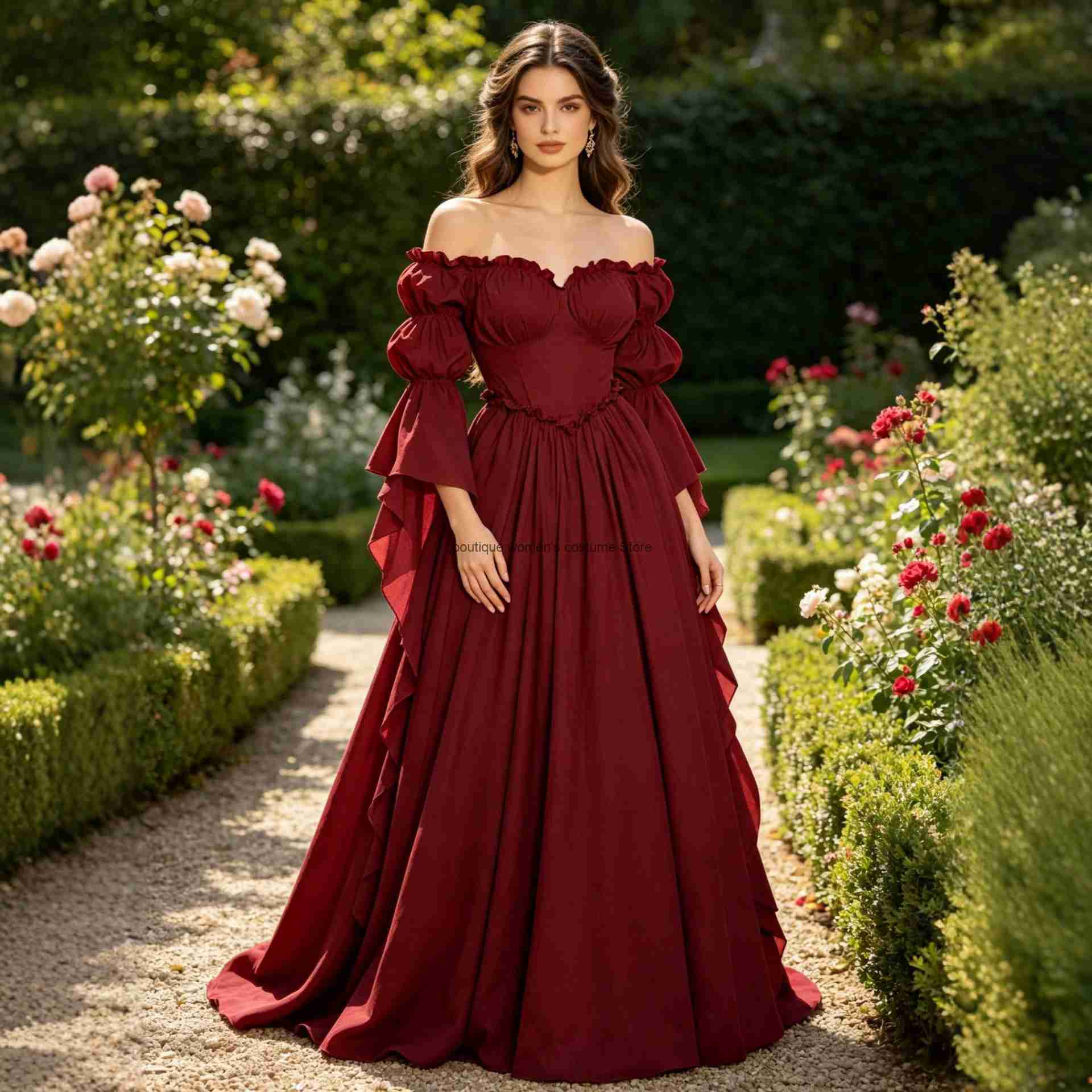 فستان جديد بتصميم العصور الوسط - مراجعة Medieval Renaissance Dress Women وسعره
