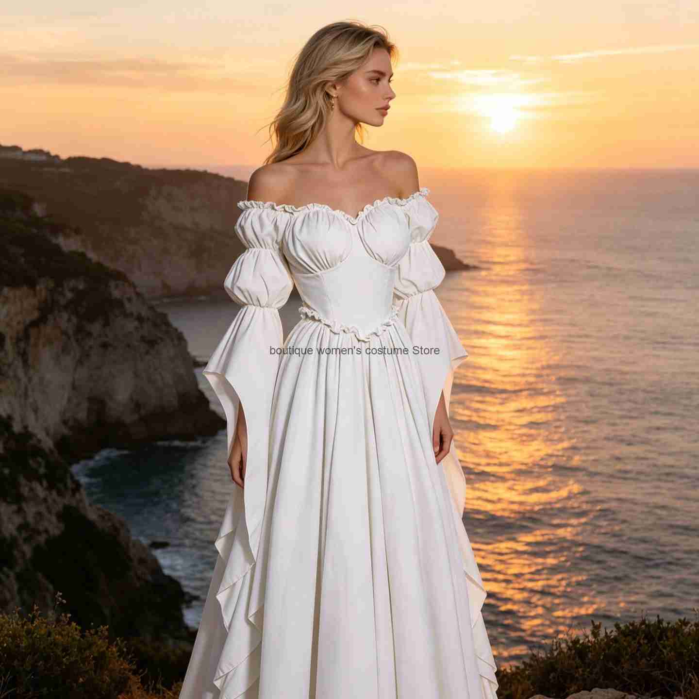 فستان جديد بتصميم العصور الوسط - مراجعة Medieval Renaissance Dress Women وسعره