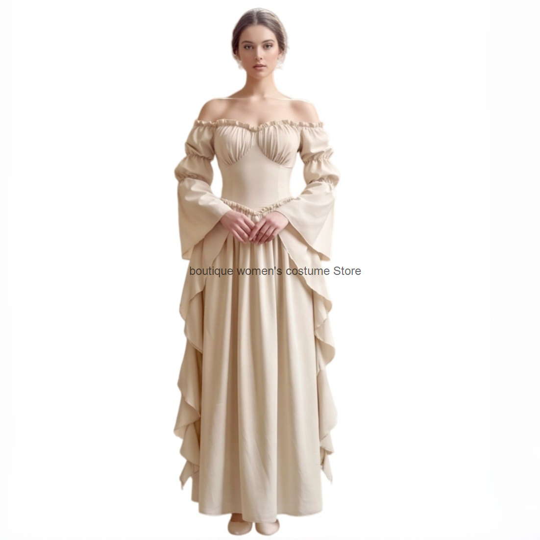 فستان جديد بتصميم العصور الوسط - مراجعة Medieval Renaissance Dress Women وسعره