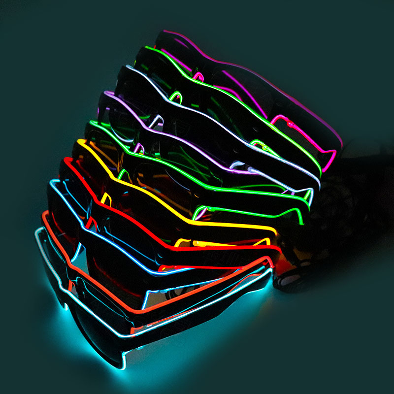 جديد Led نظارات أضواء الهذيان  - مراجعة Glow In The Dark Party Glasses وسعره
