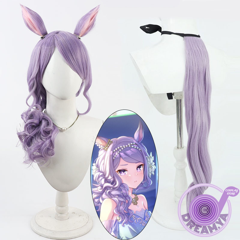 Mejiro شعر مستعار تأثيري Umamu - مراجعة Anime Cosplay Wig Heat Resistant وسعره