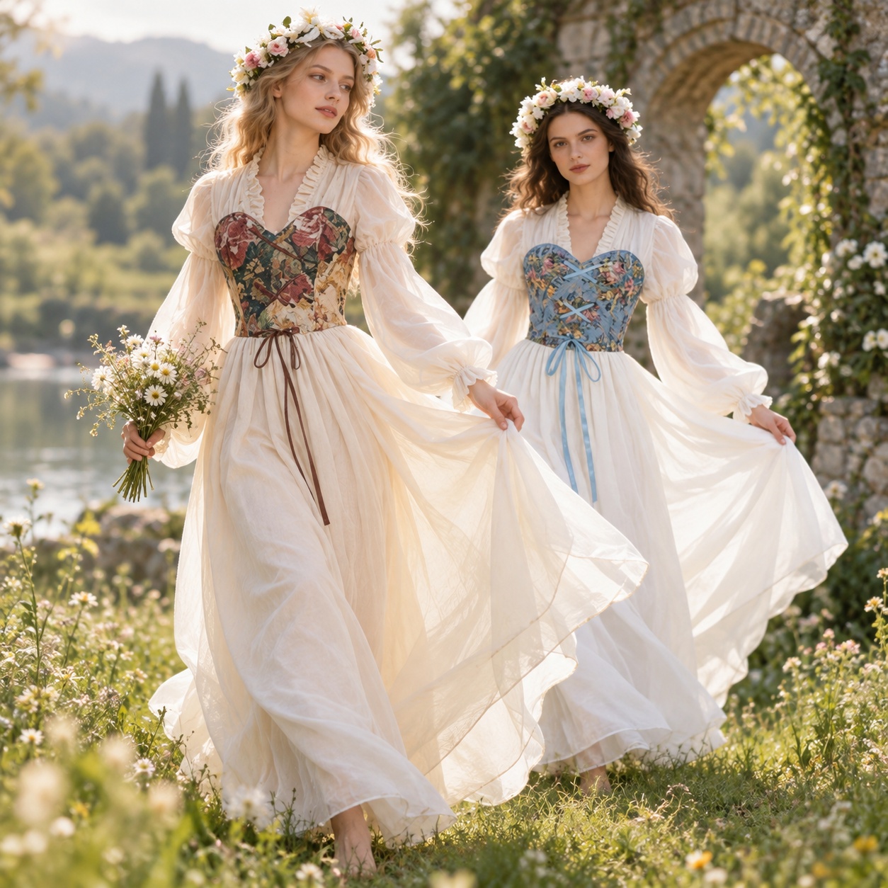 فستان كورسيه بتصميم عصر النهضة - مراجعة Medieval Renaissance Dress Women وسعره