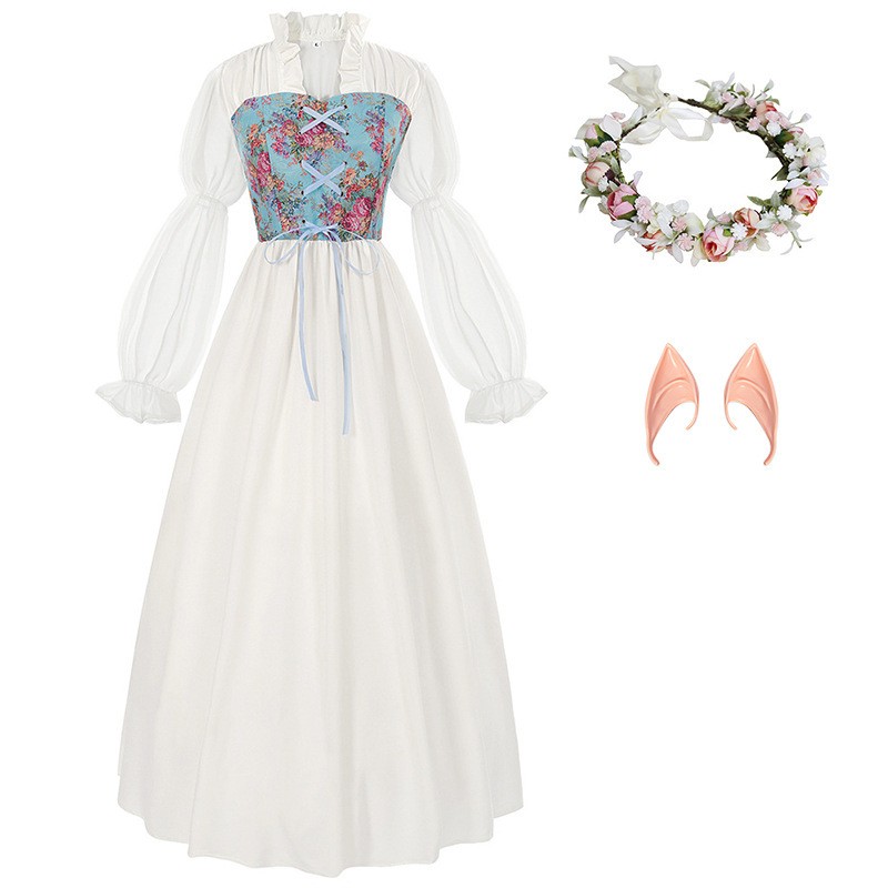 فستان كورسيه بتصميم عصر النهضة - مراجعة Medieval Renaissance Dress Women وسعره