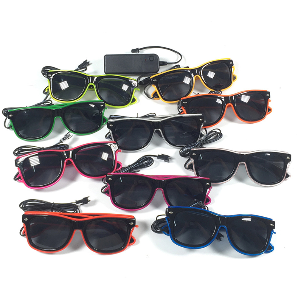 1 قطعة وامض EL سلك Led نظارات  - مراجعة Glow In The Dark Party Glasses وسعره