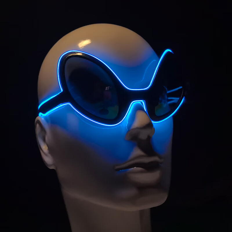 بارد تضيء LED الغريبة نظارات م - مراجعة Glow In The Dark Party Glasses وسعره